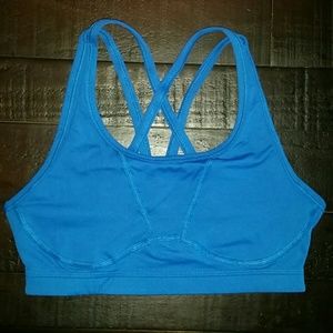 NWOT YOGASMOGA Bra Size 4 Blue